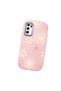 Oppo A55 4g Compatible Shock-Absorbing Camera Protected Pink Silicone Case Floral Print - 3