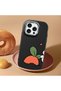 iPhone 15 Pro Max Compatible Black Silicone Case with Shock-Absorbing Camera Protections Dual Model - 3