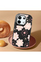 Redmi Note 13 Pro 5g Compatible Shock-Absorbing Camera Protected Black Silicone Case Floral Print - 2