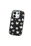 Poco X6 Compatible Shock-Absorbing Camera Protected Black Silicone Case Cartoon Patterned - 3