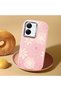Vivo Y77T/Y78M Compatible Shock-Absorbing Camera Protected Pink Silicone Case Floral Print - 2