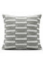 42 cm Square Polyester Cushion – Gray and White Striped Modern Decorative Throw Pillow for Li