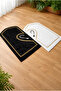 Heart-Shaped Prayer Rug, Couple's Prayer Rug with Prayer Beads, Gift for Bride and Groom, Dowry Prayer Rug Set - Gold - 2