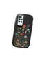Redmi 10 2022 Compatible Black Soft Silicone Phone Case with Camera Protection Floral Print