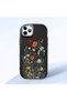 iPhone 11 Pro Max Compatible Camera Protected Black Soft Silicone Phone Case Floral Print - 3