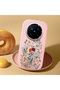 Vivo X200 Pro Compatible Camera Protected Pink Soft Silicone Phone Case Floral Print - 2