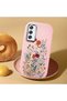 Samsung Galaxy M34 Compatible Camera Protected Pink Soft Silicone Phone Case Floral Print - 2