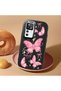 حافظة هاتف من السيليكون الناعم باللون الأسود متوافقة مع كاميرا Redmi K50 Ultra واقية على شكل فراشة منقوش - 2