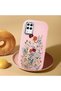 Samsung Galaxy A12 Compatible Camera Protected Pink Soft Silicone Phone Case Floral Print - 2
