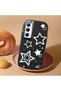 Realme C65 Compatible Camera Protected Black Soft Silicone Phone Case Star Patterned - 2