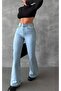 S.E.L.E.C.T.İ.O.N S.E.R.İ.E.S New Season Women's High Waist Li Stretch Fabric S Flared Ans(up to 6XL) - 2