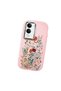 Vivo Y04 Compatible Camera Protected Pink Soft Silicone Phone Case Floral Print