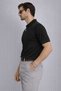 Men's T-Shirt Polo Collar with Zipper Thin Knitted Festival T-Shirt - 2