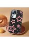 Mi 12t Compatible Camera Protected Black Soft Silicone Phone Case Pink Star - 2