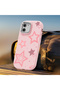 iPhone 17E Compatible Camera Protected Pink Soft Silicone Phone Case with Star Pattern - 6