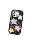Black Soft Silicone Phone Colorful Stars with Camera Protection Compatible with Poco C55 - 3