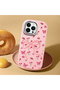 Pink Soft Silicone Phone Bow with Camera Protection Compatible with iPhone 14 Pro Patterned - 2