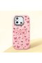 Pink Soft Silicone Phone Bow with Camera Protection Compatible with Redmi 12C Patterned
