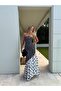 Polka Dot Dubai Fabric Dress - 2