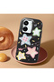 Camera Protected Black Soft Silicone Phone Colorful Stars Compatible with Poco C65 - 2