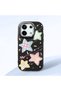 Black Soft Silicone Phone Colorful Stars with Camera Protection Compatible with Redmi Note 13 Pro 5g
