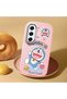 Pink Soft Silicone Phone Doraemon with Camera Protection Compatible with Tecno Camon 40 Pro 5g Patterned - 2