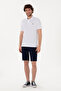 Polo Collar Woven Fabric T-Shirt - 3