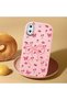 Pink Soft Silicone Phone Bow with Camera Protection Compatible with iPhone X Patterned - 2