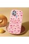 Pink Soft Silicone Phone Bow with Camera Protection Compatible with Oppo A15S Patterned - 2
