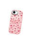 Pink Soft Silicone Phone Bow with Camera Protection Compatible with iPhone 16E Patterned - 3
