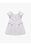 Purple Babygirl Round Neck Cotton Drees - 4