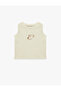 Grey Babyboy Crew Neck Cotton Tanktop