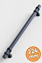 Furniture Drawer Cabinet Cupboard Kitchen Door Handles Handle Handle Black Metal Handle 224 Mm-22.4 cm