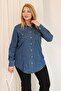 Plus Size Pocket Detail Jean Shirt - 6