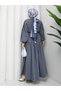 Pleated Sleeveless Shirt & Pleated Skirt Hijab Set Rc9028 - 9