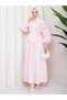 Pleated Sleeveless Shirt & Pleated Skirt Hijab Set Rc9028 - 4