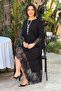 Black Asymmetrical Lace Piece Dress - 5