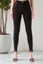 Oliva Women's High Waist Stretch Fabric Black Narrow Leg Pants Skinny Jeans S