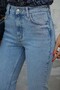 Castua Snow Wash Women's Stretch Fabric High Waist Denim Boyfriend Jeans - 3