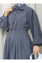 Pleated Sleeveless Shirt & Pleated Skirt Hijab Set Rc9028 - 7