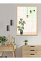 Linear Plant and Lamps One-Piece Wooden Framed Painting - 4