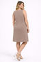 Women's Plus Size Mink, Front Ornamental Ball Buttons, Sleeveless, Striped Dress 65N39407 - 6
