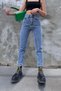Carco Kar Yıkama Stretch Fabric High Waist Denim Mom Jeans S Boyfriend Jeans - 3