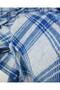 Navy Blue Beige Plaid Piece Jacquard Knitted (140X100Cm) - 6