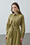 Maxi Trench Dress Green - 6