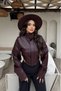 Women's New Season Corset Detail Cropped Leather Jacket - 3