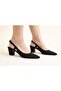 4021 Block Heel Stoned Comfortable Women's Shoes