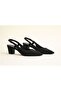 4021 Block Heel Stoned Comfortable Women's Shoes - 3