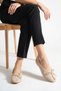 Beige Suede Women's Ballet Flats Bowknot Round Toe Comfortable Non-Slip Sole Pack Shoes Nima - 6