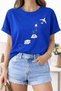 Holiday Themed Printed Cotton Pack Relaxed Fit Round Neck Unisex T-Shirt